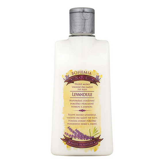 Bohemia Gifts Lavender s extraktem z bylin a vůní levandule tělové mléko 200 ml