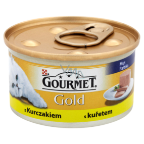 Gourmet Gold Cat Kuřecí jemná konzerva pro dospělé kočky 85 g