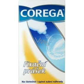 Corega Fixační prášek pro úplné i částečné zubní náhrady protézy 40 g
