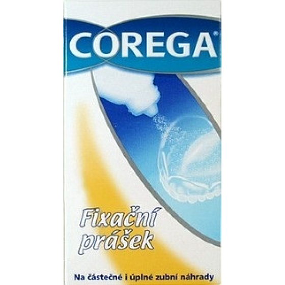 Corega Fixační prášek pro úplné i částečné zubní náhrady protézy 40 g