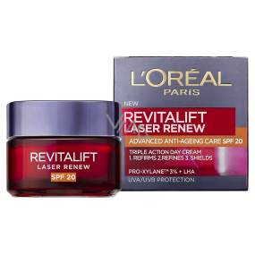 Loreal Paris Revitalift Laser Renew Advanced Anti-Ageing Care SPF 20 denní krém pro korekci vrásek 50 ml