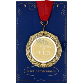 Albi Papírové přání do obálky Přání s medailí - 40 let W