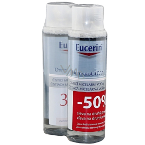 Eucerin DermatoClean 3v1 čisticí micelární voda 2 x 400 ml, duopack