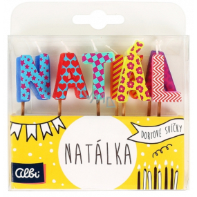 Albi Dortové svíčky jméno - Natálka, 2,5 cm