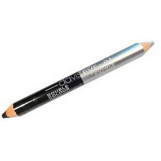 Princessa Davis Eye Double Colour oční stíny v tužce 001 Černá - stříbrná 6 g
