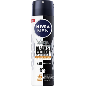 Nivea Men Black & White Invisible Ultimate Impact antiperspirant deodorant sprej pro muže 150 ml