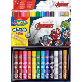 Colorino Olejové pastelky Marvel Avengers kulaté 12 barev