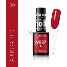 Revers Solar Gel gelový lak na nehty 39 Aurora Red 12 ml