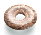 Jaspis obrázkový Donut přírodní kámen 30 mm, kámen pozitivní energie
