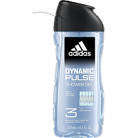 Adidas Dynamic Pulse 3v1 sprchový gel na tělo, vlasy a pleť pro muže 250 ml