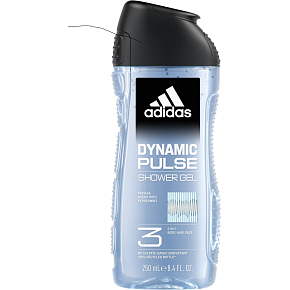 Adidas Dynamic Pulse 3v1 sprchový gel na tělo, vlasy a pleť pro muže 250 ml