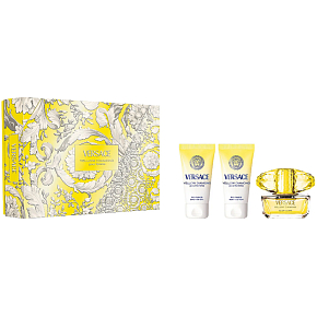 Versace Yellow Diamond Pour Femme toaletní voda 50 ml + tělové mléko 50 ml + sprchový gel 50 ml, dárková sada pro ženy