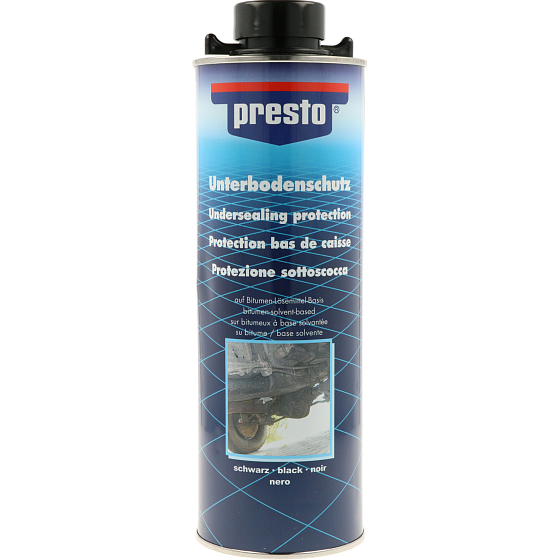 Motip 603239 Presto UBS Bitumen ochrana podvozku a karoserie, černý, 1000 ml