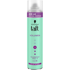 Taft lak na vlasy Volumen, fixace 3, 400 ml