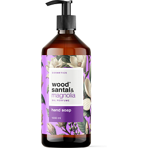 Wood Santal & Magnolia tekuté mýdlo na ruce 1 l, dávkovač Wood Santal & Magnolia tekuté mýdlo na ruce 1 l, dávkovač