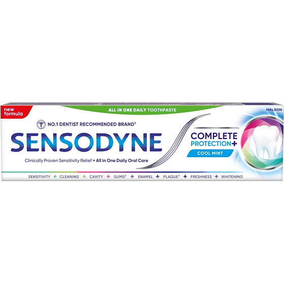 Sensodyne Kompletní ochrana Cool Mint zubní pasta pro citlivé zuby, 75 ml
