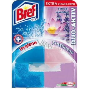 Bref Duo Aktiv Extra Clean & Fresh Lotus a Levandule WC gel náhradní náplň 60 ml