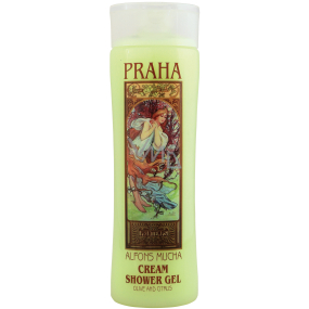 Bohemia Gifts Alfons Mucha Oliva a Citrusy sprchový gel 200 ml