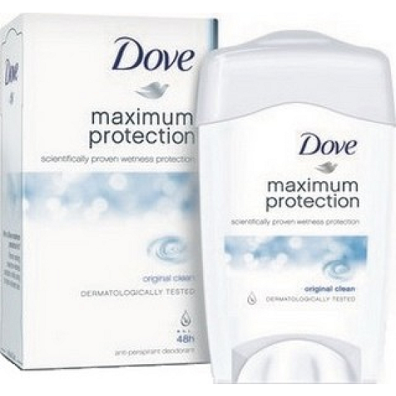 Dove Maximum Protection Original Clean antiperspirant deodorant stick pro ženy 45 ml