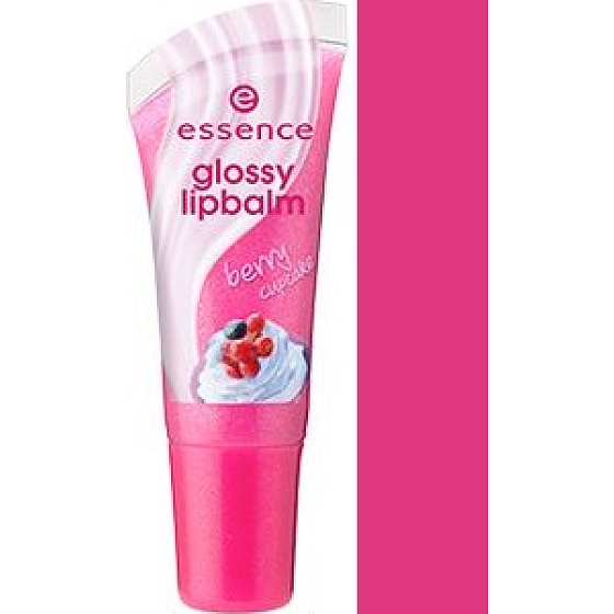 Essence Glossy Lipbalm balzám na rty s leskem 06 Berry Cupcake 8 ml