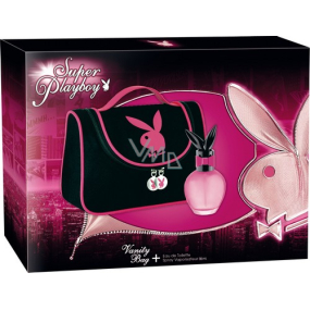 Playboy Super Playboy for Her toaletní voda 30 ml + toaletní taška, dárková sada