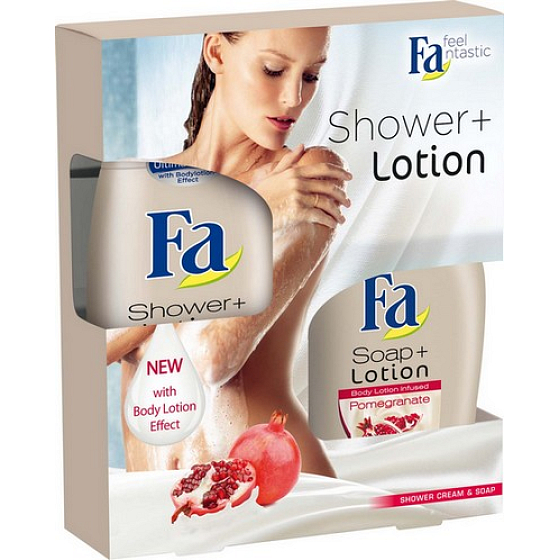 Fa Shower & Lotion Pomegranate sprchový gel 250 ml + tekuté mýdlo 300 ml, kosmetická sada