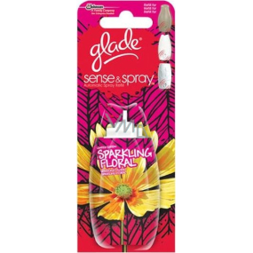 Glade Sense & Spray Sparkling Floral osvěžovač vzduchu náhradní náplň 18 ml sprej