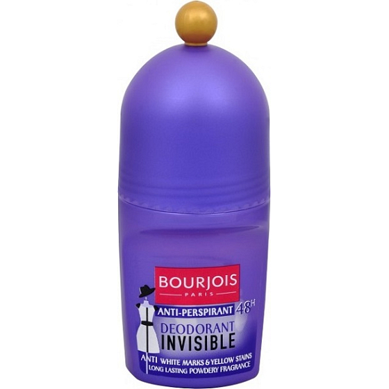 Bourjois Invisible 48h kuličkový antiperspirant deodorant roll-on pro ženy 50 ml