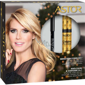 Astor Seduction Codes N1 Volume & Definition řasenka černá 10,5 ml + Khol Kajal & Contour 2 in 1 kajalová tužka na oči černá 3 g , dárková kazeta