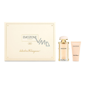 Salvatore Ferragamo Emozione parfémovaná voda pro ženy 30 ml + tělové mléko 50 ml, dárková sada