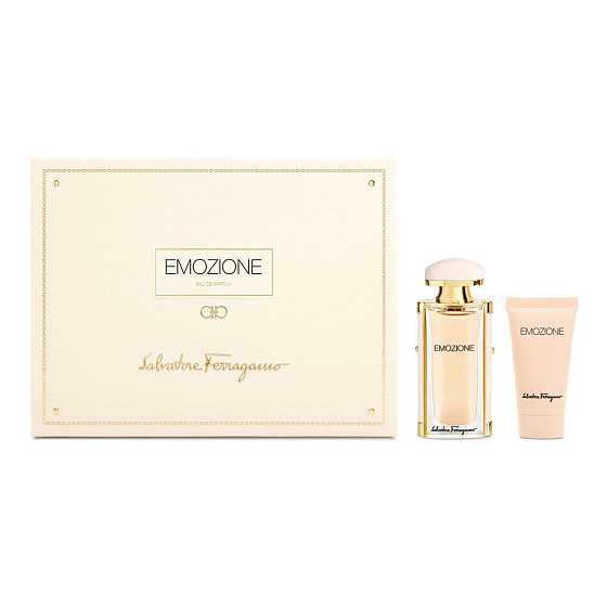 Salvatore Ferragamo Emozione parfémovaná voda pro ženy 30 ml + tělové mléko 50 ml, dárková sada