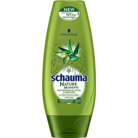 Schauma Nature Moments Středomořský olivový olej a Aloe Vera regenerační proti třepení konečků balzám na vlasy 200 ml