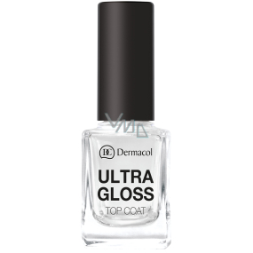 Dermacol Ultra Gloss Top Coat nadlak na nehty pro vytvoření ultra lesku 11 ml