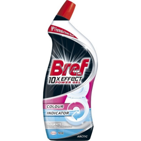 Bref 10x Effect Power gel Max White Arctic tekutý WC čistič proti vodnímu kameni 700 ml