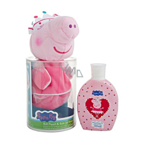 Peppa Pig - Prasátko Pepina Princess 3D Figurka sprchový a koupelový gel 250 ml + tělová žínka- maňásek, dárkový set pro děti