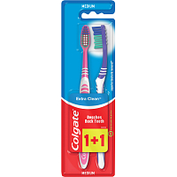Colgate zubní kartáčky Extra Clean, střední tvrdost, balení 1+1