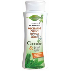 Bione Cosmetics Cannabis micelární čisticí pleťové mléko pro všechny typy pokožky 255 ml