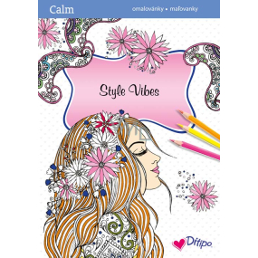 Ditipo Calm Style Vibes relaxační omalovánky A4 32 stran