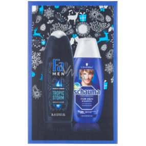 Fa Men Tropic Storm sprchový gel 250 ml + Schauma Men šampon na vlasy 250 ml, kosmetická sada