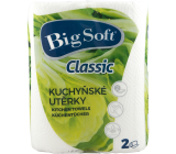 Big Soft Classic 2vrstvé kuchyňské papírové utěrky, 2× 51 útržků, 2 role