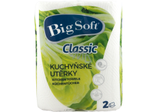 Big Soft Classic 2vrstvé kuchyňské papírové utěrky, 2× 51 útržků, 2 role