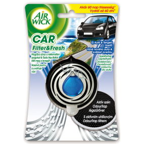 Air Wick Car Filter & Fresh Vůně nového auta a svěžest oceánu osvěžovač 3 ml