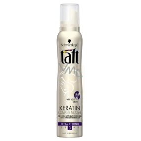 Taft Keratin Complete Mousse extra silná fixace pěnové tužidlo 200 ml