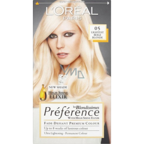 Loreal Paris Préférence Blondissimes barva na vlasy B05 velmi světlá béžová blond