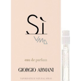 Giorgio Armani Sí parfémovaná voda pro ženy 1,5 ml s rozprašovačem, vialka