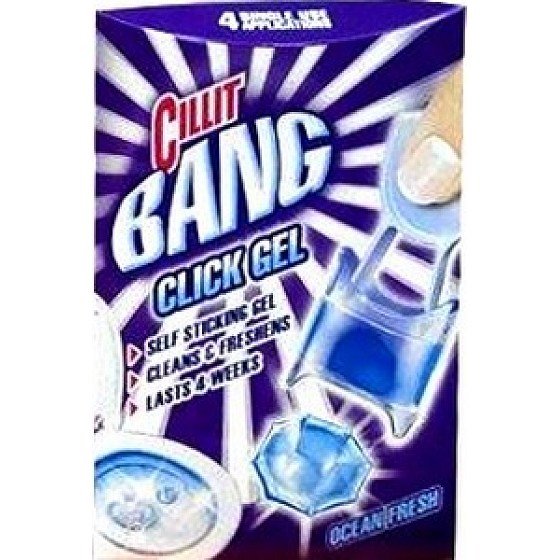 Cillit Bang Click Gel Ocean Fresh gelový čistič Wc 4 x 5 g