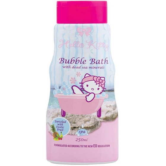 Hello Kitty Minerály z Mrtvého moře a vůní exotického ovoce pěna do koupele 250 ml