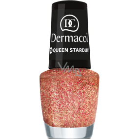 Dermacol Nail Polish with Effect Glitter Touch lak na nehty s efektem 16 Queen Stardust 5 ml