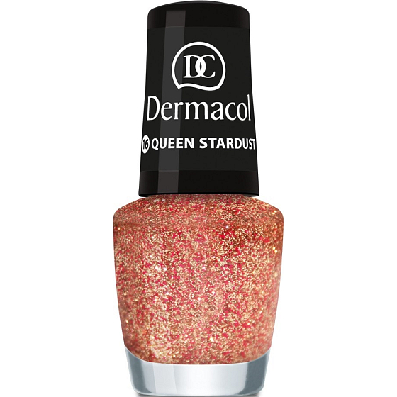 Dermacol Nail Polish with Effect Glitter Touch lak na nehty s efektem 16 Queen Stardust 5 ml