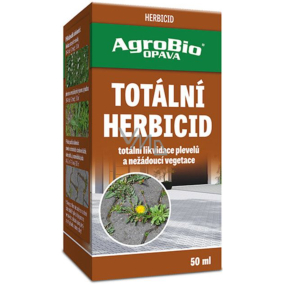 AgroBio Totální herbicid k hubení plevelů, dřevin, starých trávníků 50 ml BSN4G2227 7/2027
